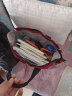 UEK小学生补习袋学习袋英伦风红色补课包斜挎包美术袋手提书包 实拍图