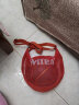 WITESS 篮球包单肩斜跨训练运动背包篮球袋网袋学生儿童排球足球包 LD193红色 实拍图