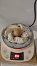 小浣熊 电蒸锅家用小型折叠二层多功能智能早餐包子蒸菜蒸汽电蒸箱蒸蛋器大容量 米白色【可煎烙】 4L 实拍图