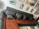 法莎蒂 沙发科技布现代客厅大小户型创意贵妃转角组合乳胶沙发 3.3米双+双+贵妃榻 70%选择乳胶海绵坐垫(猫抓皮) 实拍图