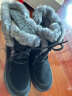 Bata雪地靴女冬商场新款牛皮保暖羊毛厚底百搭雪地靴Y2311DZ3 黑色 37 晒单实拍图