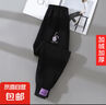 【女童时尚卫裤】新款运动裤中大童加绒外穿卫裤女孩束脚裤 黑色【加绒加厚】 130CM 实拍图