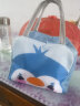 欣沁午餐包便当包饭盒袋带饭包便携大容量加厚铝箔保温袋 蓝色企鹅 实拍图