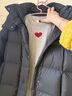美力城暖天鹅泡芙羽绒服中长款女高端90鹅绒加厚外套保暖157 黑色 M （110-125斤） 实拍图