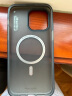 蓝猩先生 适用苹果14promax手机壳 iPhone14promax保护套magsafe磁吸充电壳双色肤感保护壳 典雅黑 实拍图