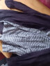 无印良品（MUJI）女式法兰绒 立领衬衫 格子 内搭 衬衣  BCB19C1A 炭灰色 L 实拍图