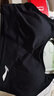 李宁（LI-NING）运动内衣女瑜伽健身文胸中强度支撑速干透气背心跑步 黑色 M 实拍图