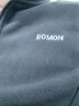 罗蒙（ROMON）夹克男春秋潮流纯简约立领抗皱抓绒衣男装摇粒绒外套A1黑2XL 实拍图