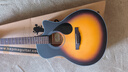 KEPMA卡普马FS36寸旅行吉他F0B/FCmini卡马吉他面单板加振电箱民谣吉他 36英寸FS36单板透明黑-原声 实拍图