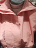 啄木鸟冲锋衣外套女春秋冬季三合一可拆卸防风防水定制潮牌新款登山风衣 女款粉色单外套 3XL 实拍图