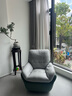 慕思（de RUCCI） 慕思旗下艾慕沙发 单人360°可旋转单椅懒人沙发休闲椅沙发椅 果绿色 实拍图