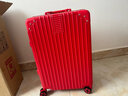纪梵保罗多功能行李箱男防撞抗压铝框拉杆箱女大容量学生旅行箱密码箱皮箱 喜庆红 铝框款【可当陪嫁箱】 20英寸 【登机箱赠贴纸】 实拍图