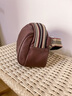 CALWAN KEODH头层牛皮包包女包单肩斜挎大容量休闲通勤胸包生日元旦礼物送女友 【咖啡色】品牌百搭简约贝壳包实用走心女生闺蜜 实拍图