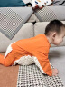 G. DUCKKIDS小黄鸭婴儿爬行服宝宝拖地爬爬服儿童连体衣服春秋装懒人擦地薄款 桔色露手露脚  薄 春秋 90cm 18斤-22斤 晒单实拍图