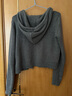 BM针织开衫毛衣女2025新款秋冬美式奶呼呼简约百搭连帽针织开衫卫衣 灰色 均码 实拍图