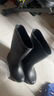 厨盾雨鞋男厨房工作防滑鞋高筒防水户外酒店食品加工耐磨胶鞋雨靴套鞋 黑色防滑科技（高筒） 40 实拍图