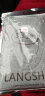 浪莎男士背心男纯棉单件青年舒适透气夏季汗衫跨栏吊带运动打底杉 灰色 175/XL 实拍图
