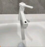 四季沐歌面盆水龙头 白色抽拉式漱口浴室卫生间洗手间洗脸台盆冷热水龙头 实拍图