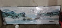 瑞尚（RUISHANG） 新中式客厅装饰画大气山水画横版沙发背景墙画挂画轻奢晶瓷壁画 海纳百川 210*70/烤瓷镶钻/适合3m沙发 实拍图