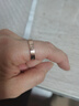 舒弗卡家同款情侣戒指简约莫桑钻求婚对戒结婚戒指圣诞礼物送女朋友 无钻玫瑰金 美码7号 实拍图