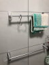 kelaieNkelaieN太空铝毛巾架单杆毛巾杆浴室卫浴卫生间挂件免打孔浴巾架 砂银3801-500（长500mm）免打孔 实拍图