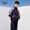 迪士尼（DISNEY）童装男女童立领前开长袖套装外套长裤两件套25春秋DB411AA02藏120 实拍图
