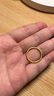 中国黄金（CHINA GOLD）古法素圈黄金戒指女足金情侣对戒三生三世指环520礼物送老婆女友 【古法】单戒 15号 0.5g 实拍图