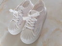 大东秘语【厂牌】小白鞋女款秋季网鞋薄款透气网面厚平底休闲松糕 米色 37 实拍图