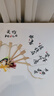 檀烨轩带字漆扇团扇漂漆专用扇子颜料diy制作空白宣纸团扇古风非遗热门书法吉语10把混装 实拍图