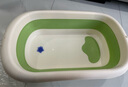 孕味妈咪婴儿洗澡盆洗澡神器 新生儿大号可折叠宝宝浴盆 可坐可躺兔子款 【+婴儿浴网】清新绿+送大礼包 实拍图