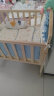 ANGI BABY婴儿床实木无漆多功能带尿布台新生儿bb可移动摇床加长儿童床 晒单实拍图