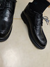 卡帝乐鳄鱼（CARTELO）手抓纹皮鞋男秋冬保暖男士棉鞋软牛皮加绒男鞋皮棉鞋男9740加绒44 实拍图