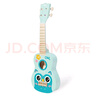 NEW CLASSIC TOYS儿童尤克里里玩具初学吉他可弹奏早教音乐启蒙乐器男女孩生日礼物 天蓝色小鸟-21寸木质尤克里里 实拍图
