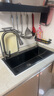 松派厨房水槽304不锈钢水槽双改大单槽水池盆洗菜盆台下盆洗碗槽 右排0涂层+抽拉龙头 750*410mm【国标SUS304假一赔十】 实拍图