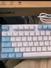 达尔优EK815机械合金版108键多键位机械键盘电竞游戏CF吃鸡LOL双色白蓝键帽全键无冲 108键黑轴（白拼蓝键帽）29种灯光模式 实拍图