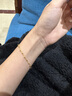 珍·尚银中国黄金授权 满天星手链女18k金手饰情人节生日礼物送女朋友老婆 满天星18k金手链+心中玫瑰花盒 实拍图