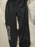 乔丹QIAODAN童装男童裤子儿童运动裤2025春夏款舒适长裤休闲运动卫裤 黑色-纯棉薄款 175 CM 实拍图