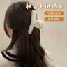 SAHANE 佐羽毛绒抓夹高级感冬发夹女生后脑勺沙鲨鱼夹发量多发卡夹子头饰 毛绒抓夹（三件11CM） 实拍图
