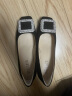 思加图新款优雅通勤单鞋方头绒面粗跟一脚蹬女皮鞋EL607CQ3 贵气黑 35 晒单实拍图