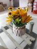 九千谷假花仿真黄色向日葵盆栽办公室假绿植客厅装饰品Life陶瓷花盆3490 实拍图