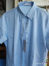 海澜之家（HLA）短袖衬衫女夏季款商务通勤纯色抗菌正装衬衣女装 【抗菌】浅蓝Y1 38 165/92A 实拍图