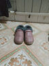 洁丽雅老人棉拖鞋女冬季室内家居防滑厚底包跟皮保暖妈妈老年棉鞋男全包 粉红 38-39 (适合37-38码) 实拍图