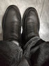 金利来（Goldlion）男鞋男靴时尚简约轻便鹿皮靴子加绒保暖棉靴G539340049AAM黑色43 实拍图