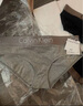 Calvin Klein内衣女士ck提花腰边舒适棉质微弹半包臀防夹臀三角内裤女QP1280O P7A-椰青灰 1条 S 实拍图