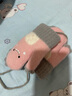 JoJo冬季0-3岁加厚婴儿绒儿童手套 加绒保暖针织挂脖男童女童手套 粉色 大号（1岁-3岁半） 实拍图