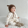 棉芹婴儿衣服秋冬季宝宝纯棉外出服保暖连体衣新生儿衣服40g薄款棉衣 泰迪熊 73cm （推荐14-17斤） 实拍图