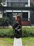 Foss Phil皮夹克男士春秋季潮牌机车服韩版宽松休闲皮衣外套6266黑色L 实拍图