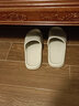 始丰始丰拖鞋男女夏浴室防滑静音拖鞋居家平跟软底条纹一字凉拖鞋女 灰色 47-48 实拍图