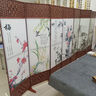 屏风隔断客厅2025新款新中式入户门遮挡风水可移动折叠卧室办公室 单面图案送底座（加厚加粗） 1.7米高4扇一组2米宽 实拍图