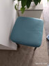 春韶凳子家用椅子加厚可疊放餐椅方凳现代简约卧室梳妆台化妆凳客厅 蓝色科技布(升级加厚45cm高) 实拍图